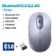 Chuột không dây 2.4Ghz + Bluetooth  màu xám Ugreen 45149 M556